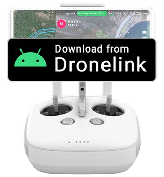 Control remoto DJI blanco con antenas plegables (estilo Phantom / Inspire)